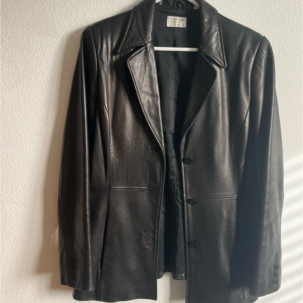 Lamb skin leather jacket